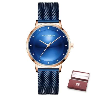 Relógio Feminino Mini Focus Mf0332l à Prova D'água Azul
