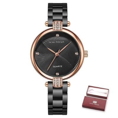 Relógio Feminino Mini Focus Mf0310l à Prova D'água Preto
