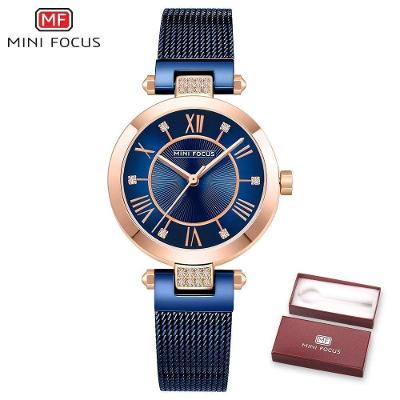 Relógio Feminino Mini Focus Mf0215l à Prova D'água Azul