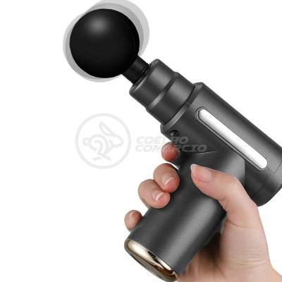 Mini Massageador Muscular Facial Físico 6 Níveis Preto