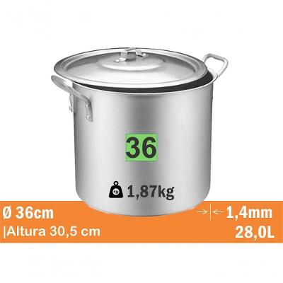 Caldeirao Standard Nr 36 28L Real 9736 - 2217