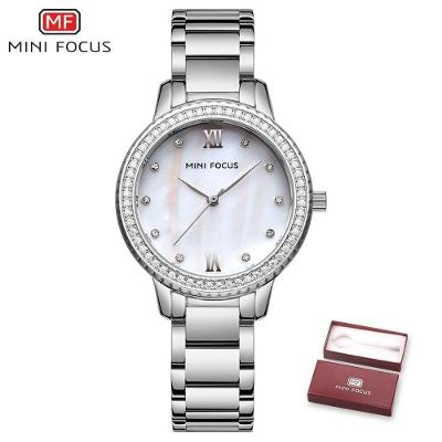 Relógio Feminino Mini Focus Mf0226l à Prova D'água Prata