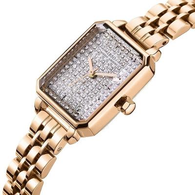 Relógios De Aço Inoxidável Feminino Ibso 9203 à Prova D'água Bronze