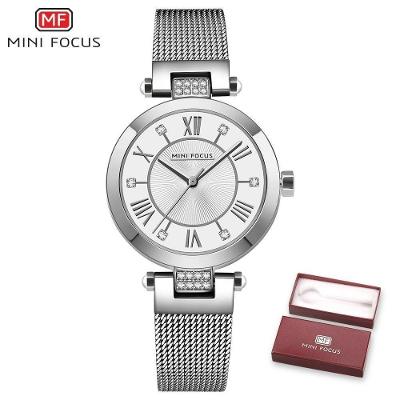 Relógio Feminino Mini Focus Mf0215l à Prova D'água Prata
