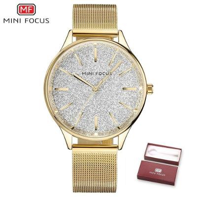 Relógio Feminino Mini Focus Mf0044l à Prova D'água Branco