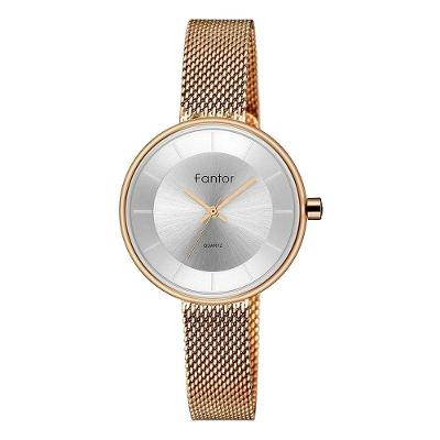 Relógio Feminino Fantor Wf1014l à Prova D'água Bronze