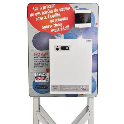Sauna Vapor Elétrica Digital Gazela 6000w 6m 220v Bifásica