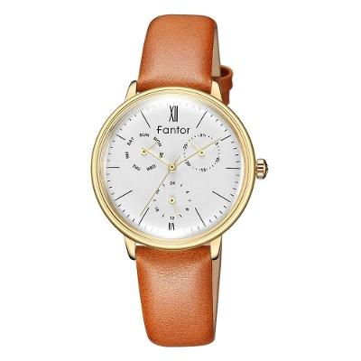 Relógio Feminino Fantor Wf1008l à Prova D'água Ouro