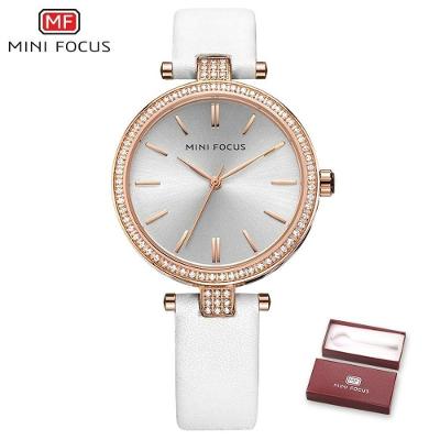 Relógio Feminino Mini Focus Mf0039l à Prova D'água Branco