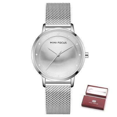 Relógio Feminino Mini Focus Mf0332l à Prova D'água Prata