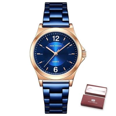 Relógio Feminino Mini Focus Mf0308l à Prova D'água Azul