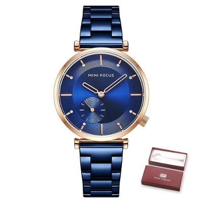 Relógio Feminino Mini Focus Mf0333l à Prova D'água Azul