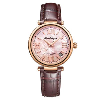 Relógio Feminino Reef Tiger Rga1595-pww à Prova D'água Marrom