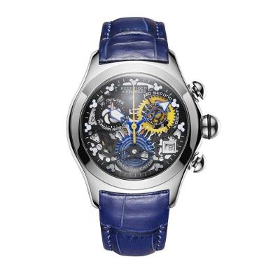 Relógio Feminino Reef Tiger Rga7181-ybbr à Prova D'água Azul Escuro