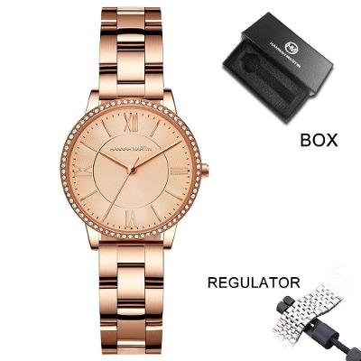 Relógio Feminino Va Va Voom Hm-1072 à Prova D'água Bronze