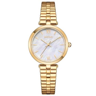 Relógio Feminino Megir Mg-85112 à Prova D'água Ouro