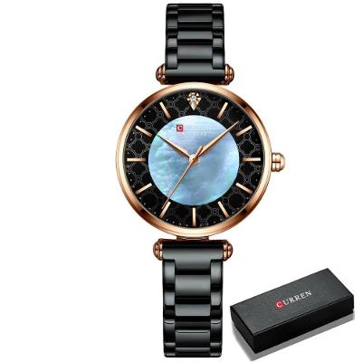 Relógio Feminino Curren 9072 à Prova D'água Rosa