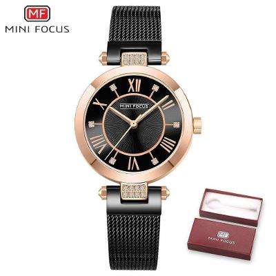 Relógio Feminino Mini Focus Mf0215l à Prova D'água Preto