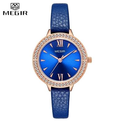 Relógio Feminino Megir 4210 à Prova D'água Azul