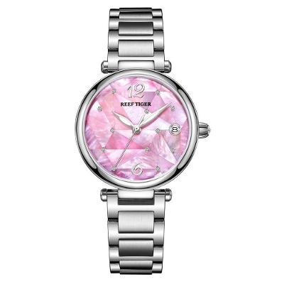 Relógio Feminino Reef Tiger Rga1584-yll à Prova D'água Prata