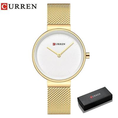 Relógio Feminino Curren 9016 À Prova D'Água Branco