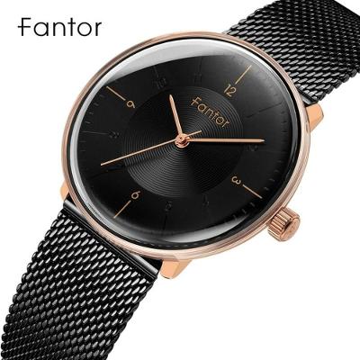 Relógio Feminino Fantor Wf1021l à Prova D'água Preto