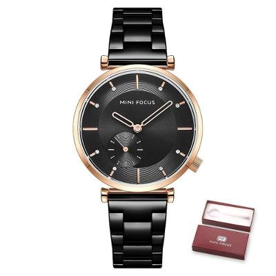 Relógio Feminino Mini Focus Mf0333l à Prova D'água Preto