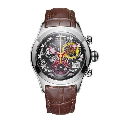 Relógio Feminino Reef Tiger Rga7181-ybbr à Prova D'água Marrom Escuro