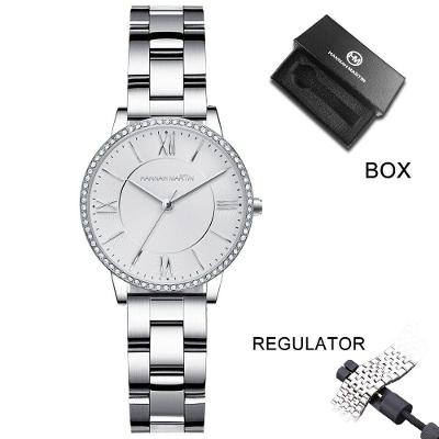 Relógio Feminino Va Va Voom Hm-1072 à Prova D'água Prata