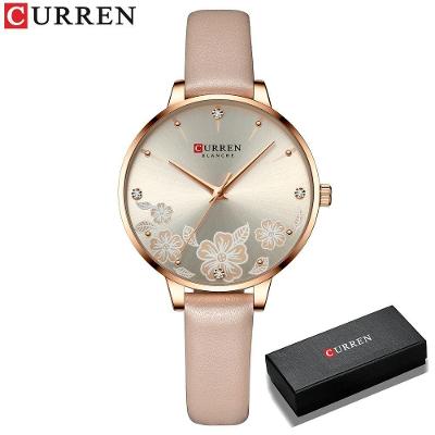 Relógio Feminino Curren 9068 À Prova D'Água Bege