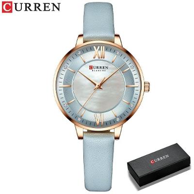 Relógio Feminino Curren 9080 À Prova D'Água Azul