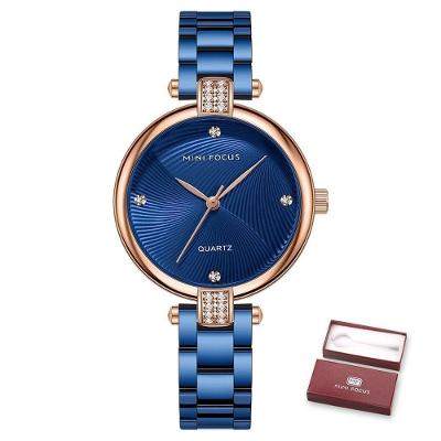 Relógio Feminino Mini Focus Mf0310l à Prova D'água Azul