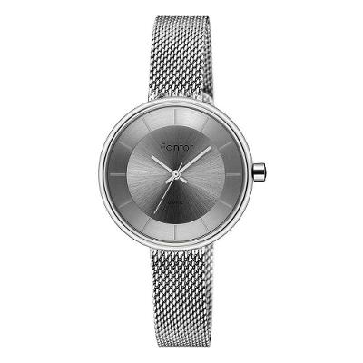 Relógio Feminino Fantor Wf1014l à Prova D'água Cinza