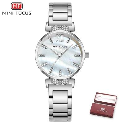 Relógio Feminino Mini Focus Mf0227l à Prova D'água Prata