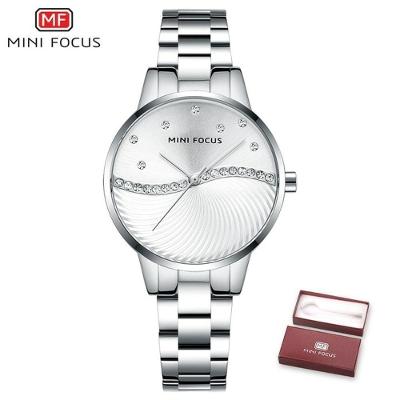 Relógio Feminino Mini Focus Mf0263l à Prova D'água Prata
