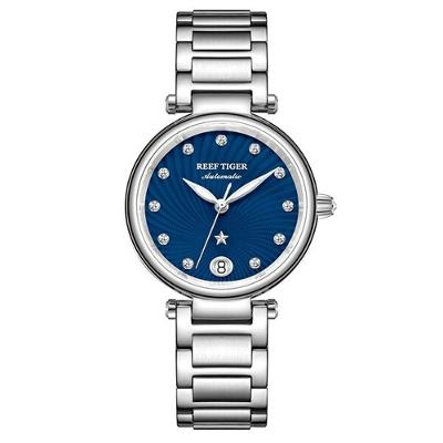 Relógio Feminino Reef Tiger Rga1590-ywy à Prova D'água Azul