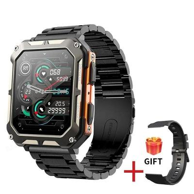 Relógio Smartwatch Masculino Foxbox 8763Ewe À Prova D'Água Laranja Chamada Bluetooth