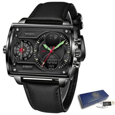 Relogio Masculino Lige 0009 à Prova D'água Preto