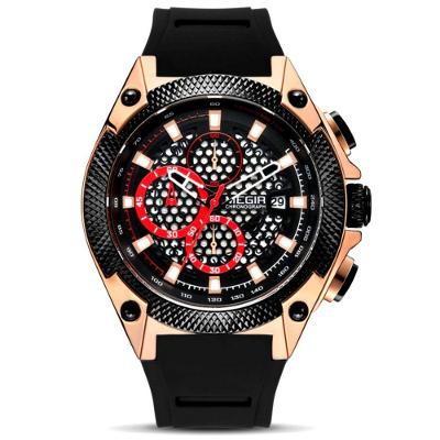 Relógio Masculino Pulseira De Silicone A Prova D´Agua