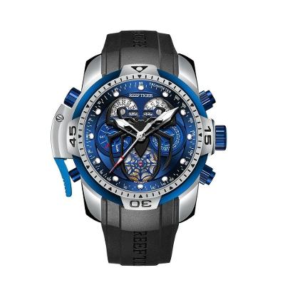 Relógio Masculino Reef Tiger Rga3532sp à Prova D'água Preto