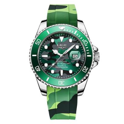 Relógios Masculino Lige 8957 à Prova D'água Verde
