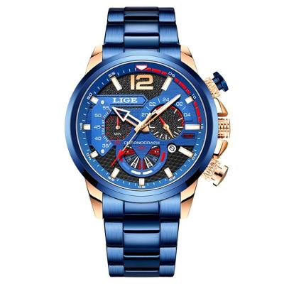 Relógio Masculino De Pulso Esporte Aço Inoxidável Luminoso