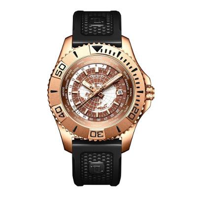 Relógio Masculino Reef Tiger Obl-bm à Prova D'água Bronze