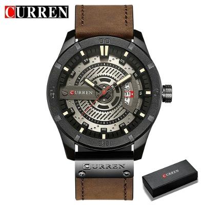 Relógio Masculino Curren 8301 À Prova D'Água Branco