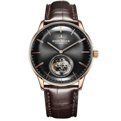 Relógio Masculino Reef Tiger Rga1930-pbs à Prova D'água Marrom Escuro
