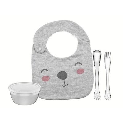 Jogo Infantil Le Petit 4 Peças Tramontina Aço Inox 64250/615 Cinza