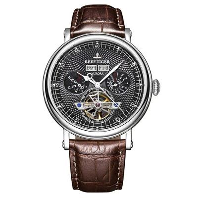 Relógio Masculino Reef Tiger Rga1903-pws à Prova D'água Marrom