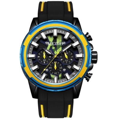 Relógio Masculino Com Pulseira De Silicone Data Automática