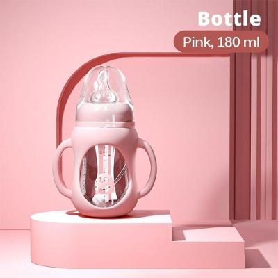 Mamadeira De Vidro Dupla Pink 180ml