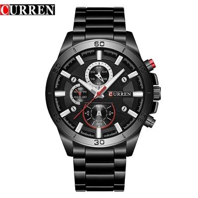 Relógio Masculino Curren 8275 À Prova D'Água Preto